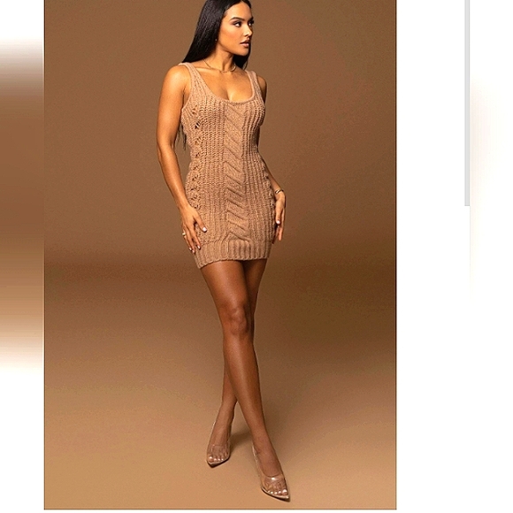 Body Con 36 Points LA's Trendy Young Fashionista Ashes of Roses Dress Set NWT - Picture 12 of 12